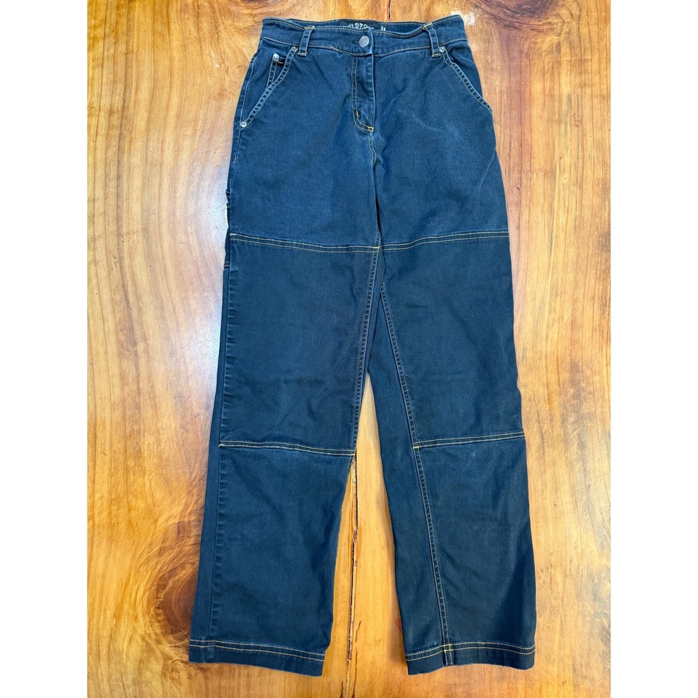 Wildfang Women's pants XS Cotton Workwear Collection Navy Blue Carpenter Z4-13